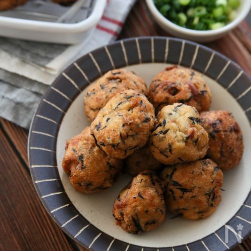 余ったひじきの煮物で「手作りがんも」