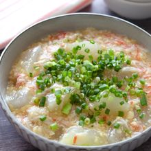 玉子豆腐とカニカマ使って簡単うまうまあんかけ冬瓜