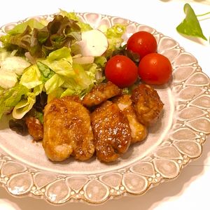 とのちゃまの作ってみた!投稿(やわらか♡豚ヒレブロックのにんにく照り焼き)