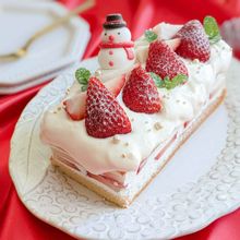 卵1個で!パウンド型いちごのショートケーキ