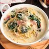 もっちり生パスタ風♪時短ベーコンとほうれん草のスープパスタの工程5