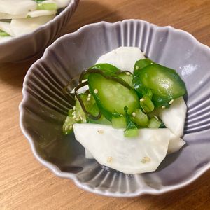 ゆかりの作ってみた!投稿(さっぱり！【かぶときゅうりの中華風レモンマリネ】もう一品に)