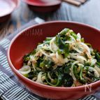 血液サラサラ＊わかめと玉ねぎのさば缶和え＊