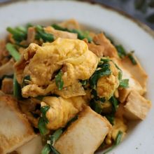 パパっと！厚揚げニラ玉