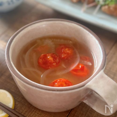 トマトとセロリのスープ【さっぱりスープ】