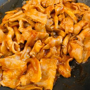 1056291の作ってみた!投稿(【豚こまポークチャップ】お手軽食材!大人も子どもも喜ぶ♡)