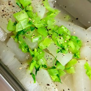 ヴェルの作ってみた!投稿(とろとろ大根のうま塩煮【#作り置き #煮るだけ #やみつき】)