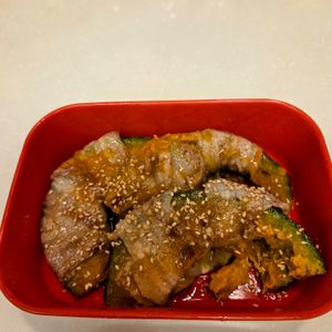 にゃんこさん🐱の作ってみた!投稿(肉巻きかぼちゃの甘辛照り焼き│ご飯がすすむほっくりおかず)