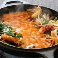 アレンジ☆タコと野菜のチーズタッカルビ
