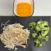 栄養満点【ブロッコリーとえのきのふわとろ卵スープ】やさしい味の工程1