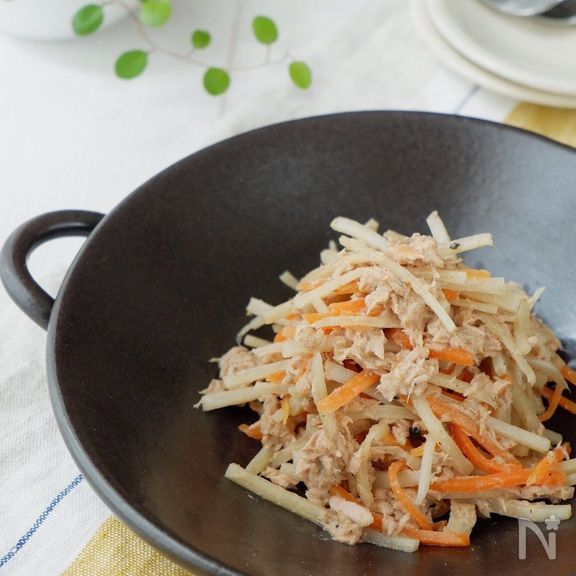 マヨネーズ不使用！ゴボウとツナのサラダ