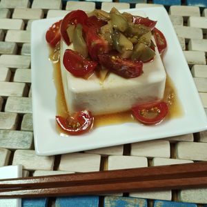 M＊Pの作ってみた!投稿(中華献立に！ザーサイとミニトマトの冷ややっこ)