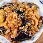 行列の中華屋さんの🍚豚バラなすの油淋鶏風の甘酢炒め🤩
