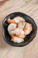 シンプルな味付けでOK！エビと長芋のしょうゆ炒め