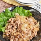 豚こま切れ肉と新玉ねぎの粒マスタード炒め【作り置き】