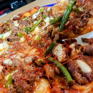 まゆのの作ってみた!投稿(激うま【甘辛プルコギ★ピザ】味付け最高!みんな大好き)