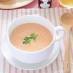 旬のおいしさ♡トマトの豆乳ポタージュ　冷製でも温製でもOK！