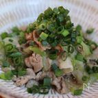 ネギまみれの塩豚肉炒め