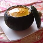 丸ごとかぼちゃと水切りヨーグルトのベイクドケーキ。