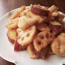デパ地下風♪こってり甘辛鶏むね肉と根菜の甘辛炒め♪