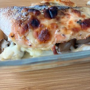 1032950の作ってみた!投稿(【秋鮭ときのこの和風チーズ焼き】トースターで秋の簡単ごちそう)