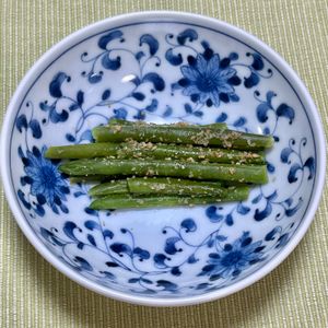 キャピタンの作ってみた!投稿(レンジで簡単！いんげんの胡麻和え)