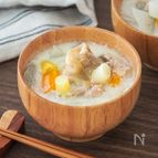 味噌いらずで、この深み。白だしで作る【まろやか豆乳豚汁】