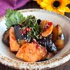【さっぱり副菜】山芋とナスの梅醤油炒め