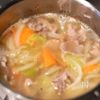 豚肉の純豆腐風チゲスープの工程3
