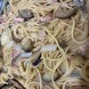 にゃんの作ってみた!投稿(フライパン1つ!満足度大【茄子とベーコンのバター醤油パスタ】)