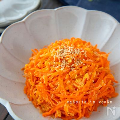 レンジで3分!驚く美味しさ*人参しりしり