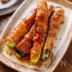 【さっぱりダレが最高に旨い】肉巻きズッキーニの生姜ポン照り