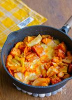とろ〜りやみつき!絹厚揚げのチーズタッカルビ風
