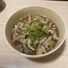 704484の作ってみた!投稿(柚子胡椒香るごぼうときのこの肉そば)