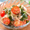 トマトとわかめの胡麻ぽん和え│10分で完成!火を使わない副菜