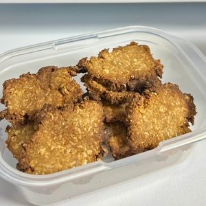 りりの作ってみた!投稿(材料3つ！きな粉オートミールクッキー【小麦粉なし】)