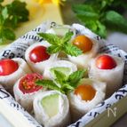 【サンドイッチお弁当】クルクル可愛いロールサンドイッチ