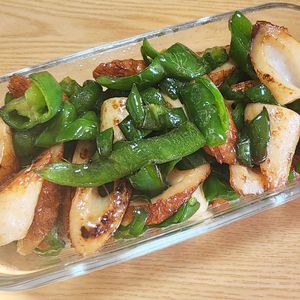 ナムディの作ってみた!投稿(簡単！ピーマンとちくわのバター醤油炒め)
