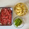 牛肉と春野菜のカレー炒めの工程1