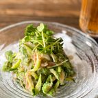 さっぱりラクうま♡香味野菜とイカの明太子サラダ