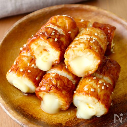 レンジ5分！【とろ～りチーズの甘辛ちくわ】材料4つで簡単♩