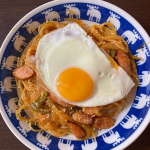 ころたんの作ってみた!投稿(まろやかコク旨♩塩麹ナポリタン【ワンポットでらくらく】)