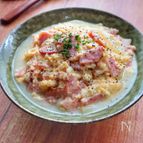 ワンパン10分♪カルボ風うどん！別茹で不要