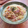ワンパン10分♪カルボ風うどん!別茹で不要