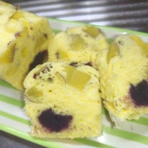 ヘロヘロベェの作ってみた!投稿(食物繊維豊富なココアとごぼうの蒸しケーキ )