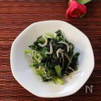 明日葉とじゃこの海苔和え