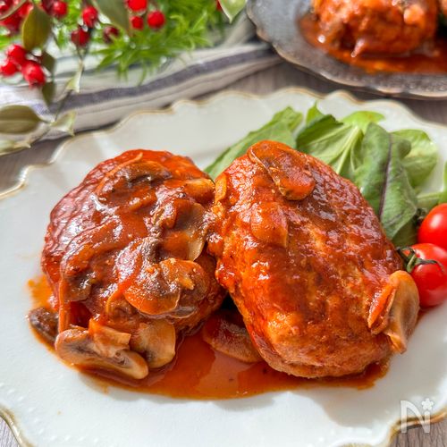 我が家のご馳走♩【煮込みハンバーグ】