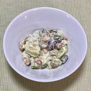 キャピタンの作ってみた!投稿(豆とアボカドのカレーマヨサラダ)