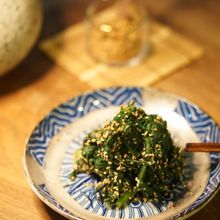 心がなでおりる【春菊の胡麻和え】