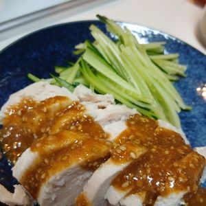 そらまめの作ってみた!投稿(ワンパン10分！【しっとり柔らかよだれ鶏】やみつき絶品ダレ♩)